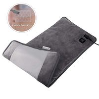 BRIGENIUS Far Infrared Electric Heating Pad for Back Pain Relief, Innovative Graphene Heating Material Fast Heating Pad for Cramps Neck Shoulder, 3 Heat Settings with Auto Shut-Off - 12" X 24"