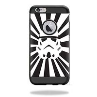 MightySkins Protective Vinyl Skin Decal Compatible with Spigen iPhone 6 Tough Armor Case Case wrap Cover Sticker Skins Star Rays