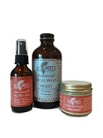 Elevated (by Taylor's) Ladies Bestie Kit • Woo Woo Wash, Muffin Mist, Punani Paste (Rose Vanilla (Mist) Balanced (Wash) Unscented (Paste))