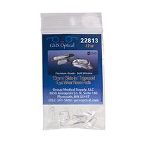 GMS Optical« Soft Silicone - Trapezoid Shaped Clear Silicone Slide-in Nose Pads - 12.4mm (4 Pair)