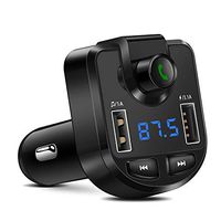 HelloPet Bluetooth Wireless FM Transmitter MP3 Player Support TF Card USB Disk 3.1A Dual USB Car Charger for iPhone GPS FM Modulator