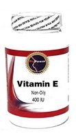 Vitamin E (Non-Oily) 400 IU 100 Capsules # BioPower Nutrition
