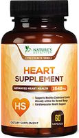 Heart Supplement Extra Strength Blood Pressure Support* - Heart Support Vitamins - Made in USA - Best Natural BP Pills with CoQ10 & Magnesium for Men & Women - 60 Capsules