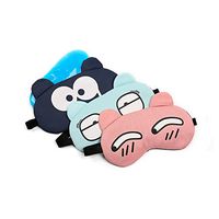Beast store [3 Pack Sleep Mask - Soft Funny Blindfolds Sleeping Mask, Cute Eye Cover for Kids Girls Men Women Plane Travel Nap Night Sleeping, 3 Colors
