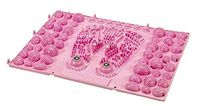 Acupuncture Dual Foot Massager Therapy Mat Foot Massage Pad [Pink]