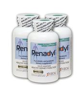 Renadyl™- All-Natural Probiotic Best Kidney Supplement - 3 Bottles, Acid- Resistant Capsules, Vegetarian, Non-GMO, Sugar-Free, Direct from Kibow® Biotech, The Manufacturers of Renadyl™