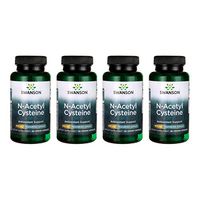 Swanson N-Acetyl L-Cysteine - Featuring Ajipure 600 mg 60 Veg Caps 4 Pack