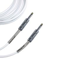 Ploynk 1/4 to 1/4 mono TS Instrument Straight Patch Cable 6 FT foot long White