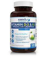 Vitamin D3 5000 IU with K2 (MK7) Formula. Bone & Heart Health Complex w/ Superior Absorption. Immune, Bone & Muscle Support. 120 Capsules. Gluten, Dairy, Soy Free, Non-GMO. Made in USA