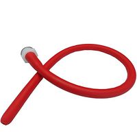 Enema Shower Kit Attachment,Anal Douche for Men and Women Tubing Nozzle Reusable Red Hose 19in