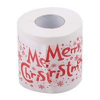 Bigsweety Christmas Pattern Print Toilet Paper Decorations Party/White Elephant/Gag Gift/Bathroom Decor,#3