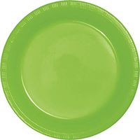 Club Pack of 240 Fresh Lime Green Disposable Plastic Party Dinner Plates 8.75"