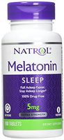Natrol Melatonin Time Release Tablets, 5mg, 100 Count (Pack of 2)