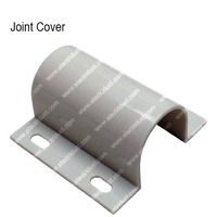 Electriduct Joint Cover for 1" Plastic Flanged Wire Guard Cable Raceway - White