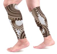 LEVEIS Abstract Gears Mechanical Technics Arm Sleeves UV Protection for Men Women Sunblock Protective Gloves Running Golf Cycling Driving Long Arm Cover 1 Pair