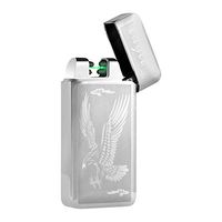 Kivors USB Rechargeable Electric Lighter Photoelectric Induction Plasam Arc Lighter Windproof Flameless Cigarette Candle