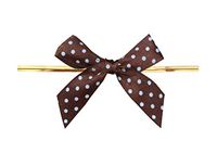 9 Color Gift Bows,Twist Tie Bows for Bakery Candy Lollipop Cello Bag(100 Pack)