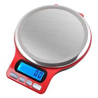 MomentDAY Kitchen Scale Electronic Food Weighing Scale Smart Digital Scale Measuring Gram Accurate,Multifunction Food Scale with Liquid Volume Measurements (Stainless Steel)