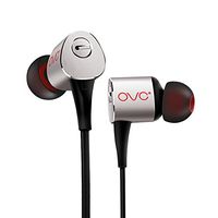 OVC in Ear Headphones, Wired Earphones,in-Ear Stereo Earbuds with Line-in Microphone and Remote, 3 Adjustable Heavy Bass Dynamic Driver Earphones for Remote for Gym Running,iPhone 7/Plus,Samsung