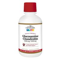 21st Century Glucosamine Chondroitin, 3X, Liquid Raspberry, 16 Ounce