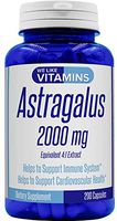 Astragalus 2000mg Equivalent 4:1 Extract – 200 Capsules – Astragalus Supplement – Helps Support Strong Immune Function and Cardiovascular System Astragalus Root Extract