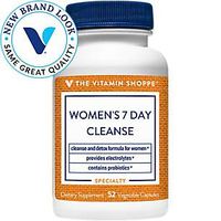 Women's 7 Day Cleanse Detox Formula with Probiotics Electrolytes (52 Vegetable Capsules)