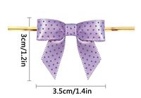 8 Color Gift Bows,Thistle Twist Tie Bows for Bakery Candy Lollipop Cello Bag(50 Pack)