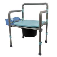 FLYSXP Elderly Toilet Chair Pregnant Woman Toilet Folding Shower Chair Disabled Chair Wheelchair