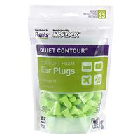 Flents Ear Plugs, 55 Pair, Ear Plugs for Sleeping, Snoring, Loud Noise, Traveling, Concerts, Construction, & Studying, Contour to Ear, NRR 33