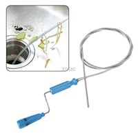 KINWAT Drain Pipe Cleaning Tool Rod Sink & Drain Snake Clog Hair Grime Remover 180cm M03 dropship