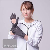 Yjdr Sun Protection Gloves Summer All Refers to Riding Non-Slip Breathable Gloves Outdoor Thin Section Sunshade Gloves for Men and Women (Color : Dark Gray)