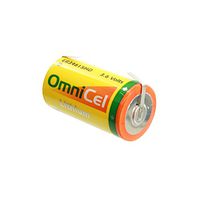 OmniCel ER34615HD 3.6V 13Ah Size D Lithium Battery with Tabs