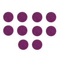 Iuhan 10Pcs Aromatherapy Essential Oil Diffuser Locket Necklace Refill Pads Car Perfume Supplemental Pad Essential Oil Diffuser Cotton Decorate Jewelry Mat (Purple)