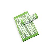 Acupressure Mat Massage Relaxation Device Shakti Mat Chinese Acupuncture Mat Spike Mat with Pillow,Green