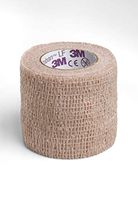 Coban LF Cohesive Bandage 2 Inch X 5 Yard Standard Compression Self-Adherent Closure Tan, 2082 - Sold by: Pack of One