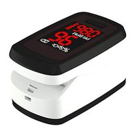 Pulse Oximeter Fingertip, Blood Oxygen Saturation Monitor, Heart Rate and SpO2 Levels, Large LED Display - Portable Oximeter with Lanyard