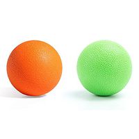 Yoga Massage Ball&Massage Ball, Best Trigger Point Ball, Myofascial Release, Fascia Release, Massage Balls for Foot, Massage Balls for Back, Trigger Point Therapy Balls. (Orange+Green)