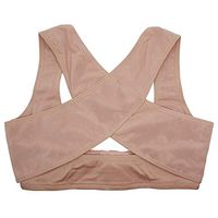 NicknocksWomen Chest Support Belt Band Brace Bust Gather Back Shoulder Strap Vest Workout Yoga Bra with Compact Cupst