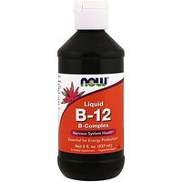 Now Foods Vitamin B-12 Liquid, 8oz (Pack of 2)