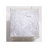 10G Colorful Shredded Paper Gift Box Filler Crinkle Cut Paper Shred Packaging Gift Bag Wedding Birthday Party Favors Decoration,White