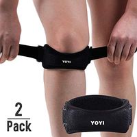 YOYI Patella Knee Strap, 2 Pack Patella Knee Brace Stabilizer & Pain Relief Support for Hiking,Soccer,Basketball,Arthritis,Running,Jumpers Knee,Tennis,Tendonitis,Volleyball,Arthritis & Injury Recovery