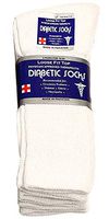 Diabetic Socks Men Unisex Size 10-13 White 63-2010-3PAIRS