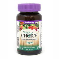 Bluebonnet Nutrition Veggie Choice Whole Food-Based Multiple for Vegans