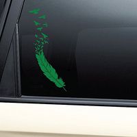 Birds of a Feather Vinyl Decal Laptop Car Truck Bumper Window Sticker - Green