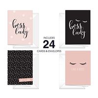 Boss Lady Note Cards / 24 Count (6 of Each Design)