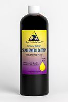 Lecithin Sunflower Unbleached Fluid Liquid Emulsifier Emollient Stabilizer Pure 32 oz