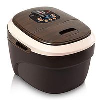 NSCHJZ Water Foot Spa Bath Massage Motorized Massager, Soothing Soak Massage Nodes, with Heat Function, for Circulation Feet Legs Muscle Relief, Plantar Fasciitis, Wood Grain