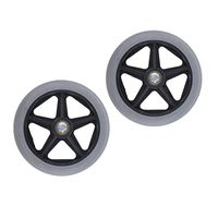 Fityle 2X Professional Wheelchair Front Caster Replacement Part Tool 6 in Wheel 5/16 Inch Bearing