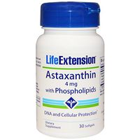 Life Extension, Astaxanthin, with Phospholipids, 4 mg, 30 Softgels
