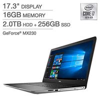 Dell Inspiron 17 17.3" i3793-7275SLV-PUS 10th Gen Intel Core i7-1065G7 16GB RAM 2TB HDD + 256GB SSD DVD-RW 2GB NVIDIA MX230 (1920 x 1080) Display Windows 10 Home